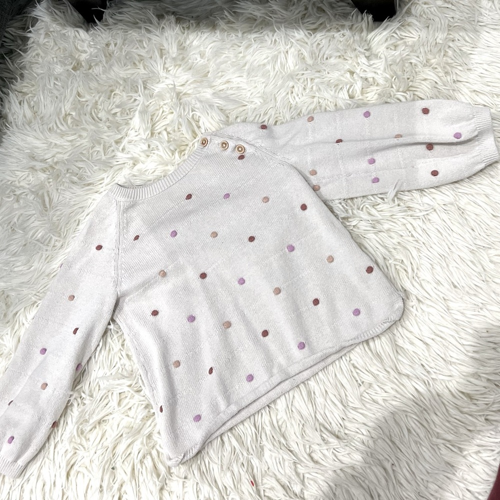 Polka dot sweater